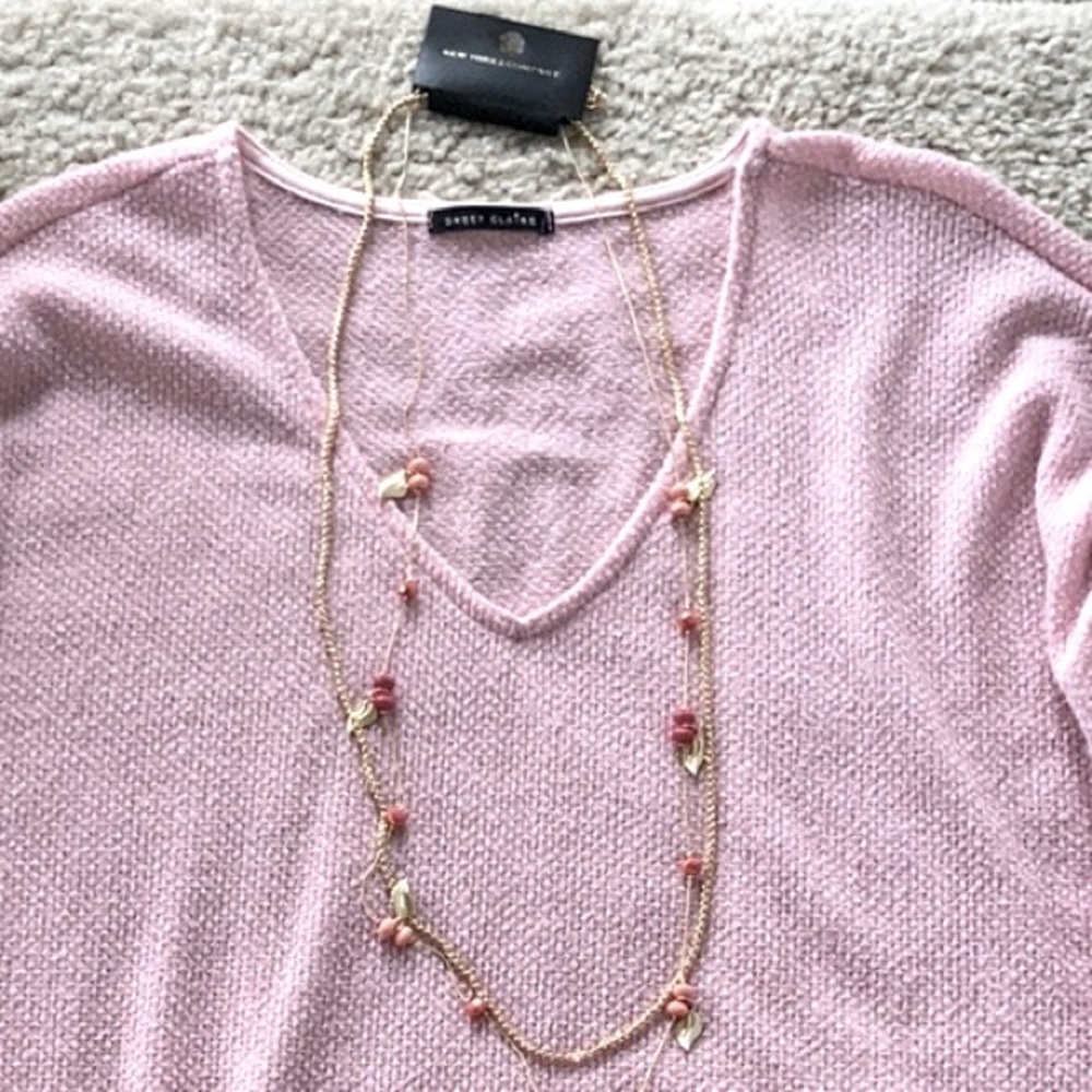 Super Soft, Pink Long Sleeve Top - Picture 4 of 7